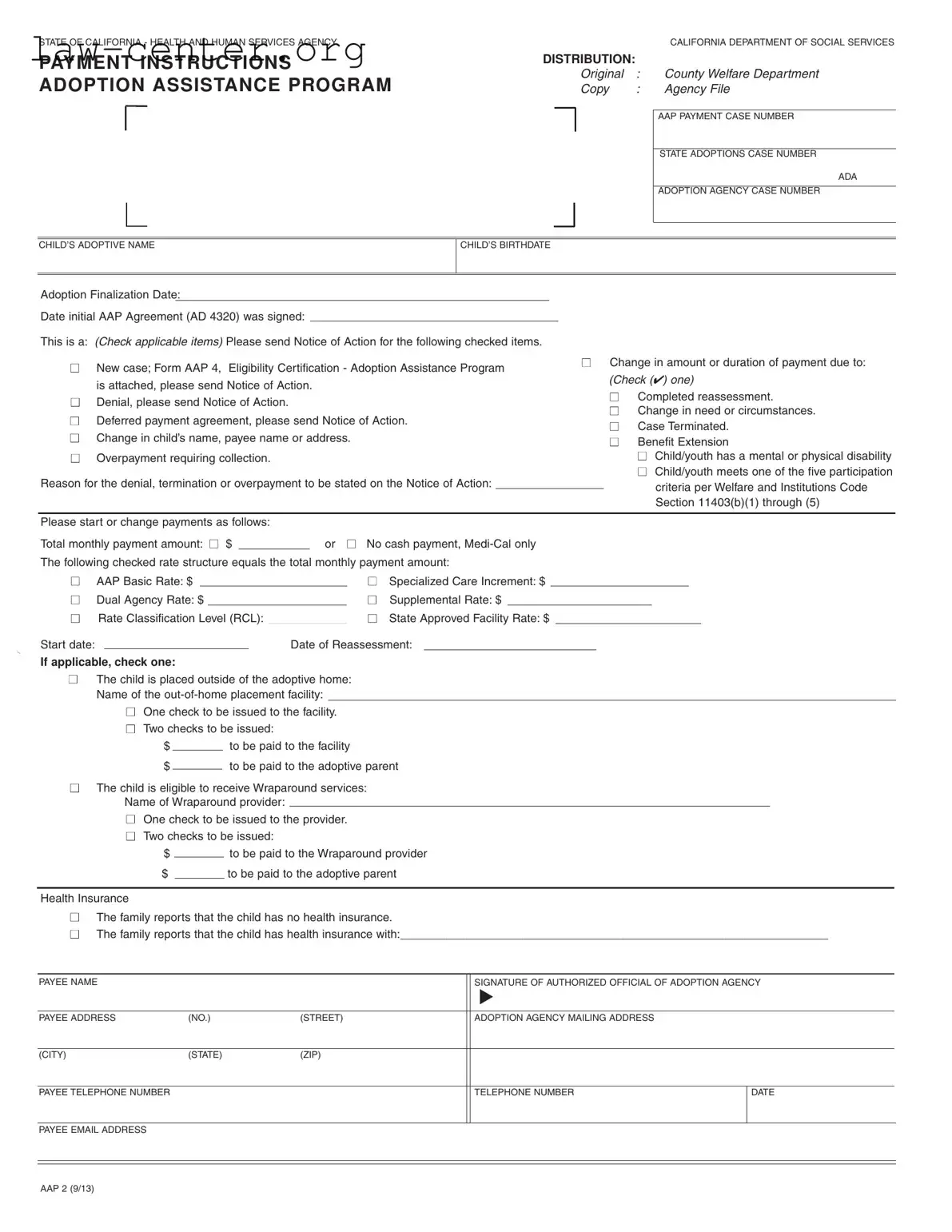 Get California Aap 2 Form