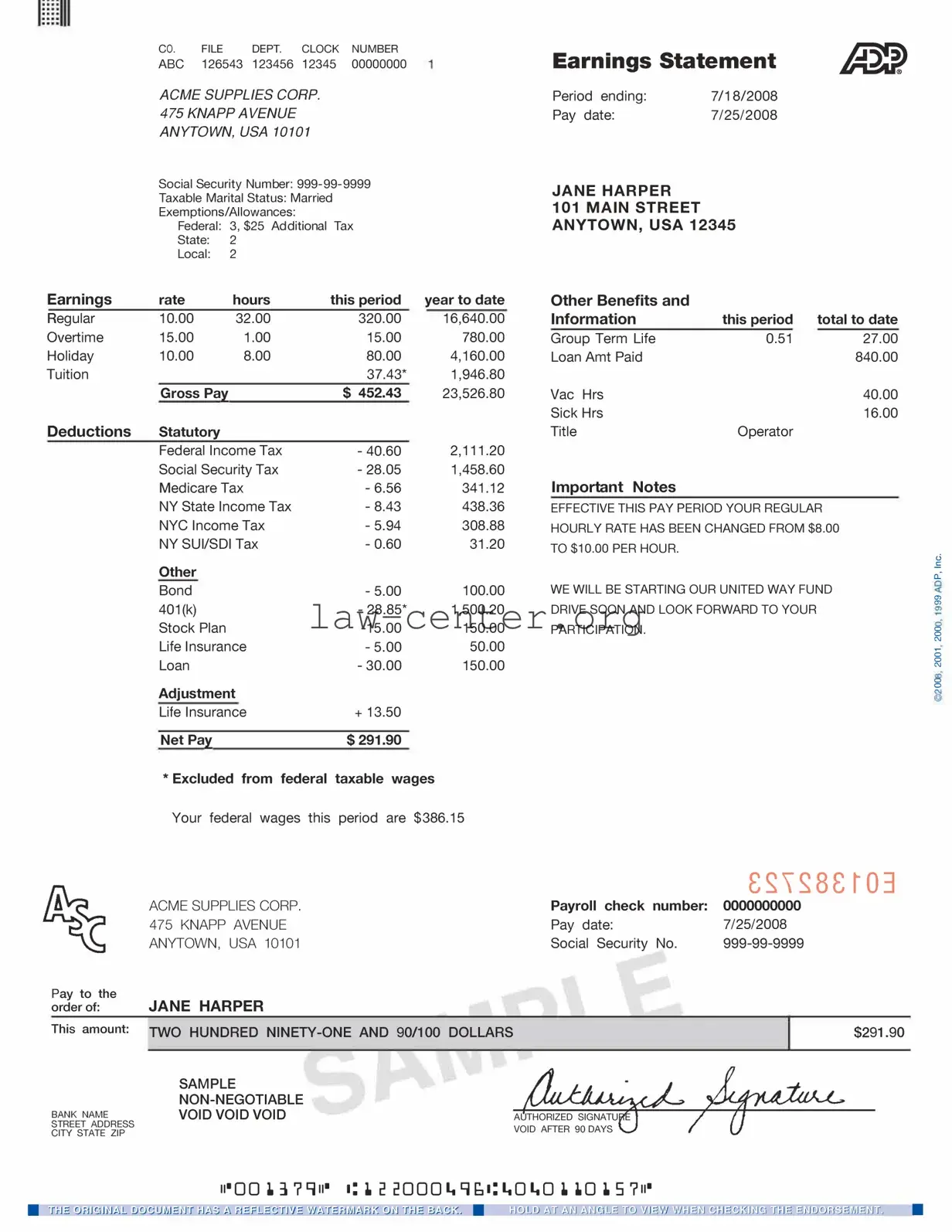 Get Adp Pay Stub Form