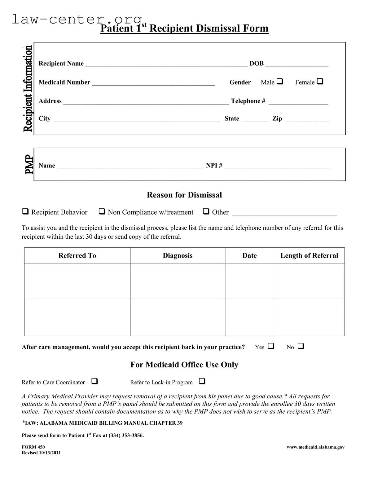 Get Alabama 450 Form