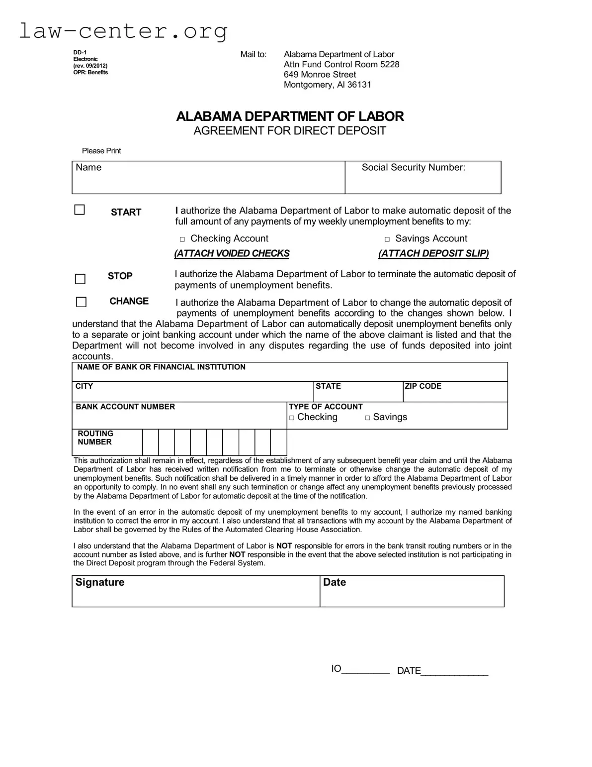 Get Alabama Dd 1 Form