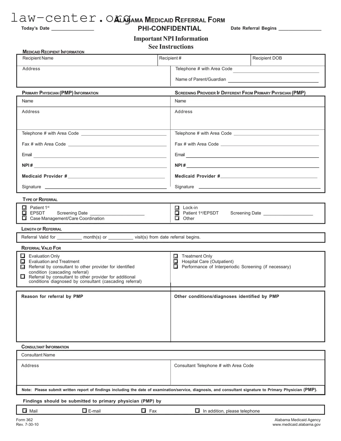 Get Alabama 362 Form