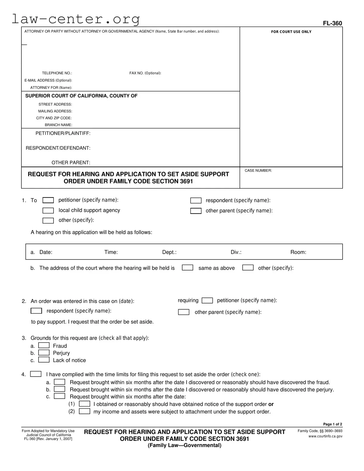 Get California Fl 360 Form