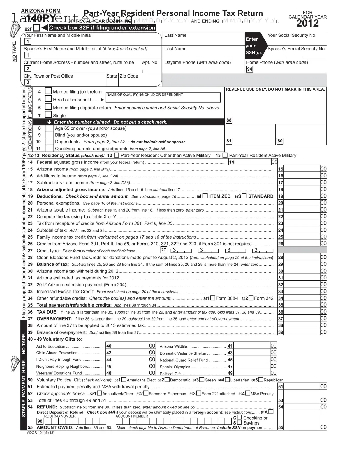Get Arizona 140Py Form