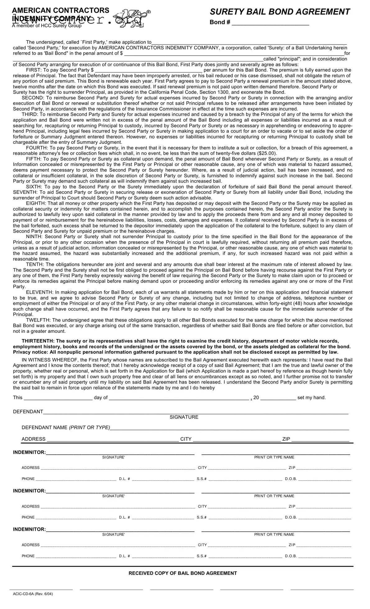 Get Bail Bond Release Paperwork Form
