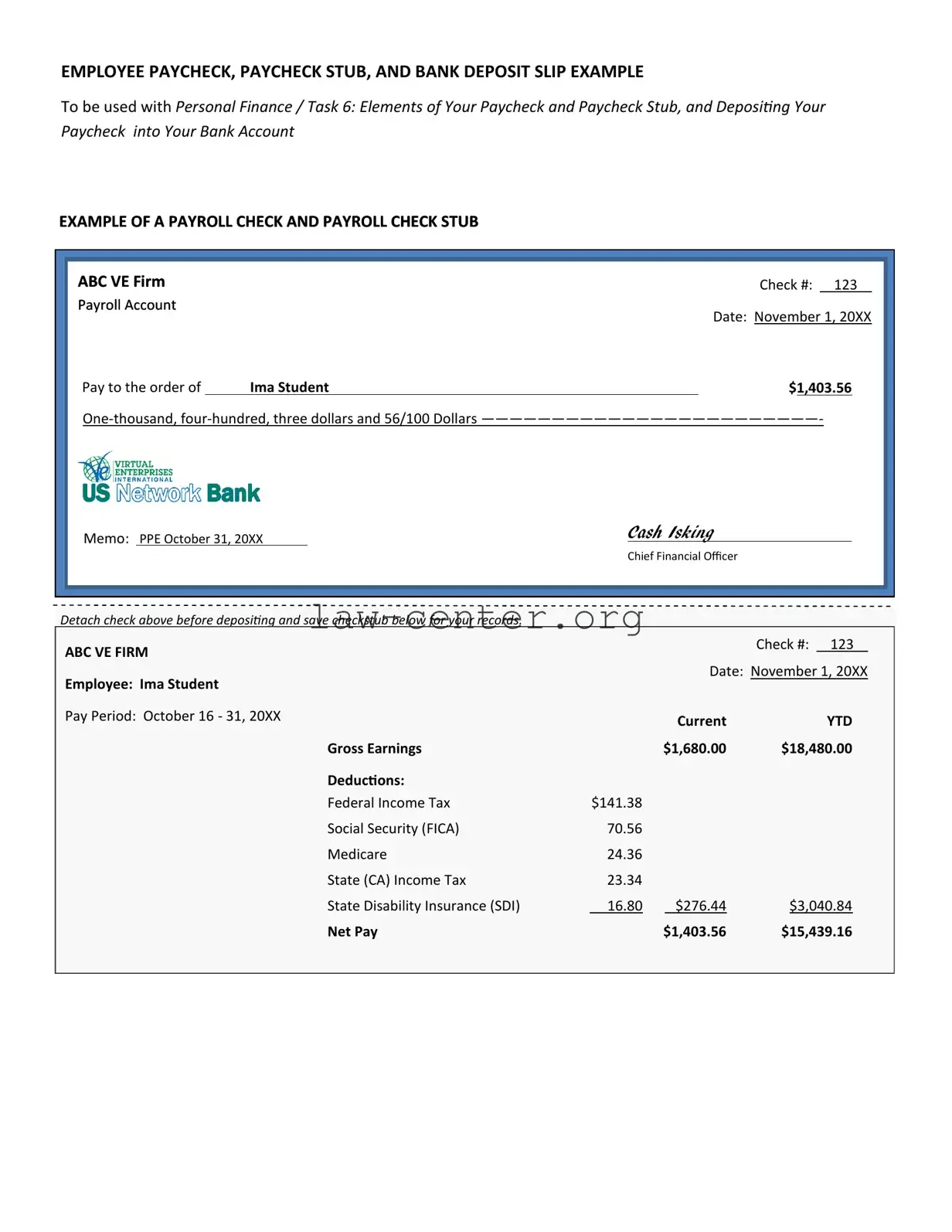 Get Payroll Check Form