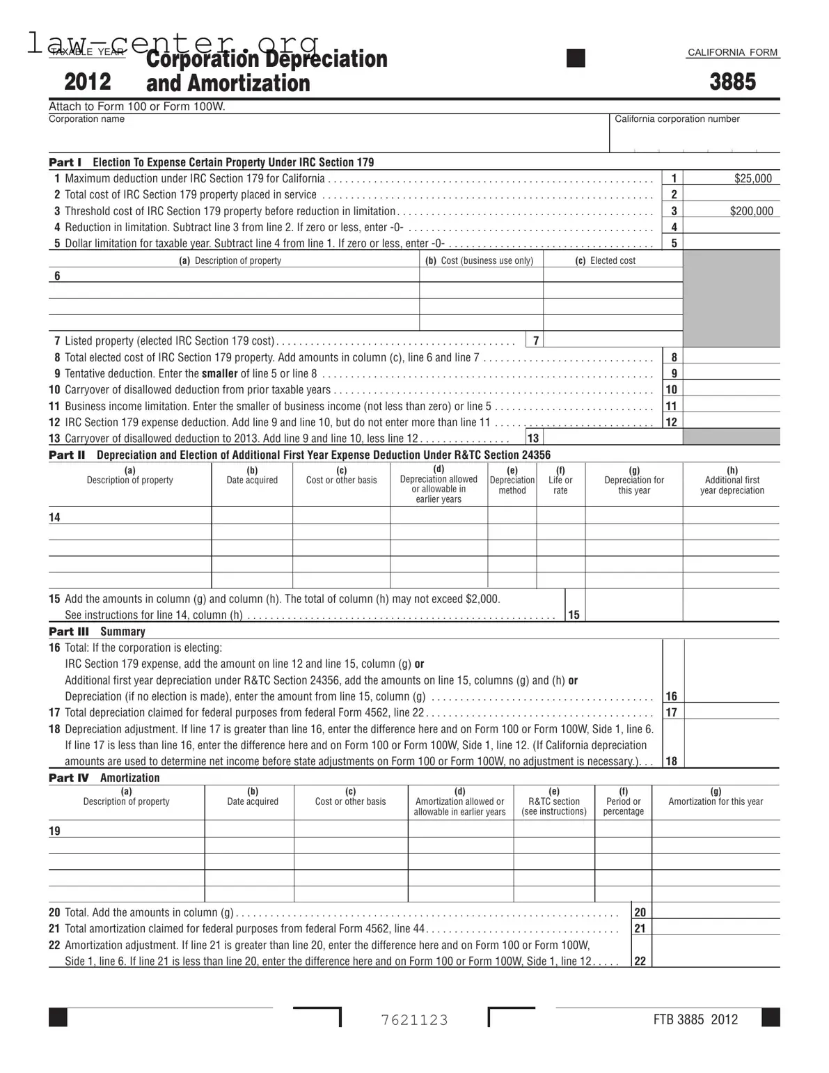 Get California 3885 Form