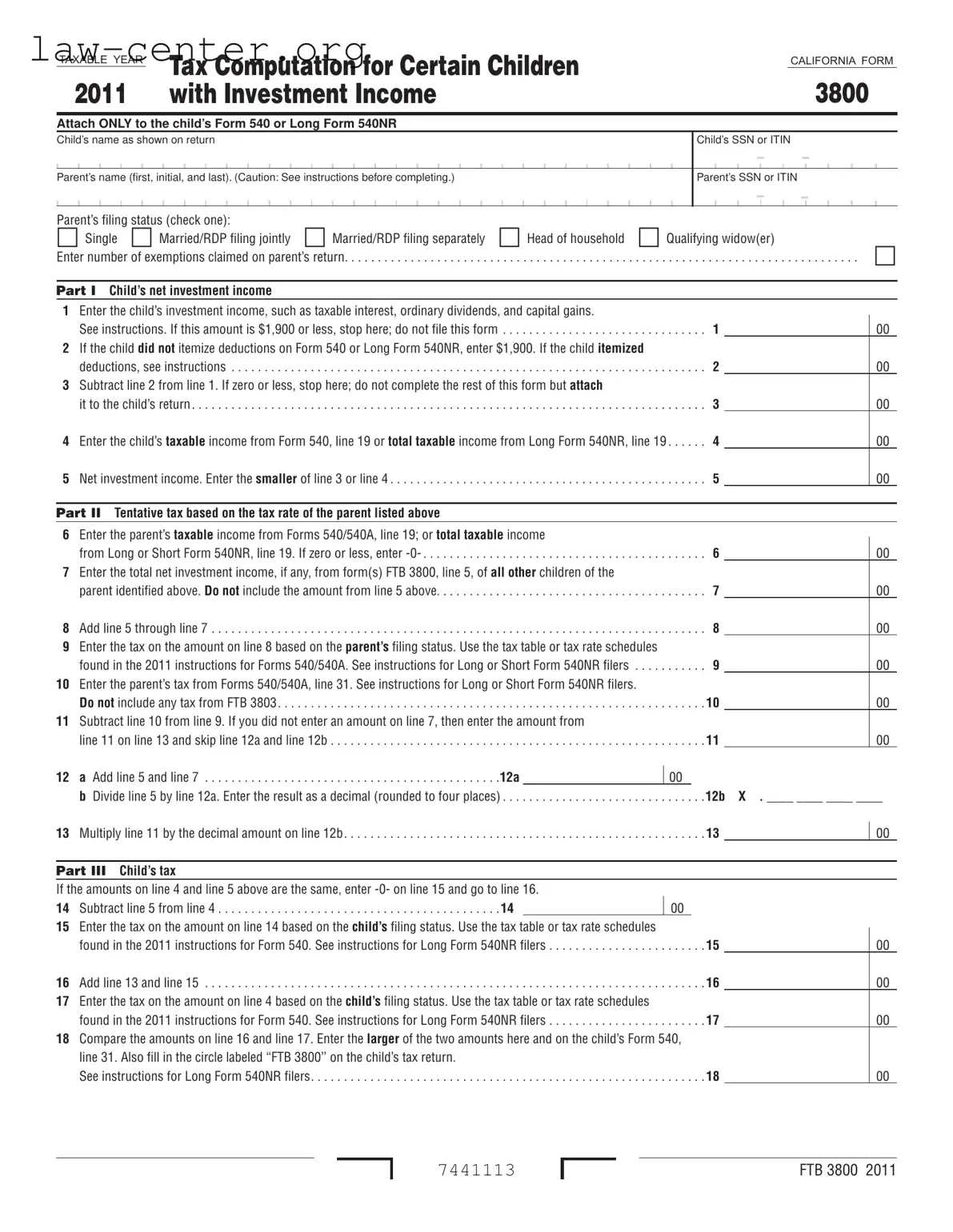 Get California 3800 Form