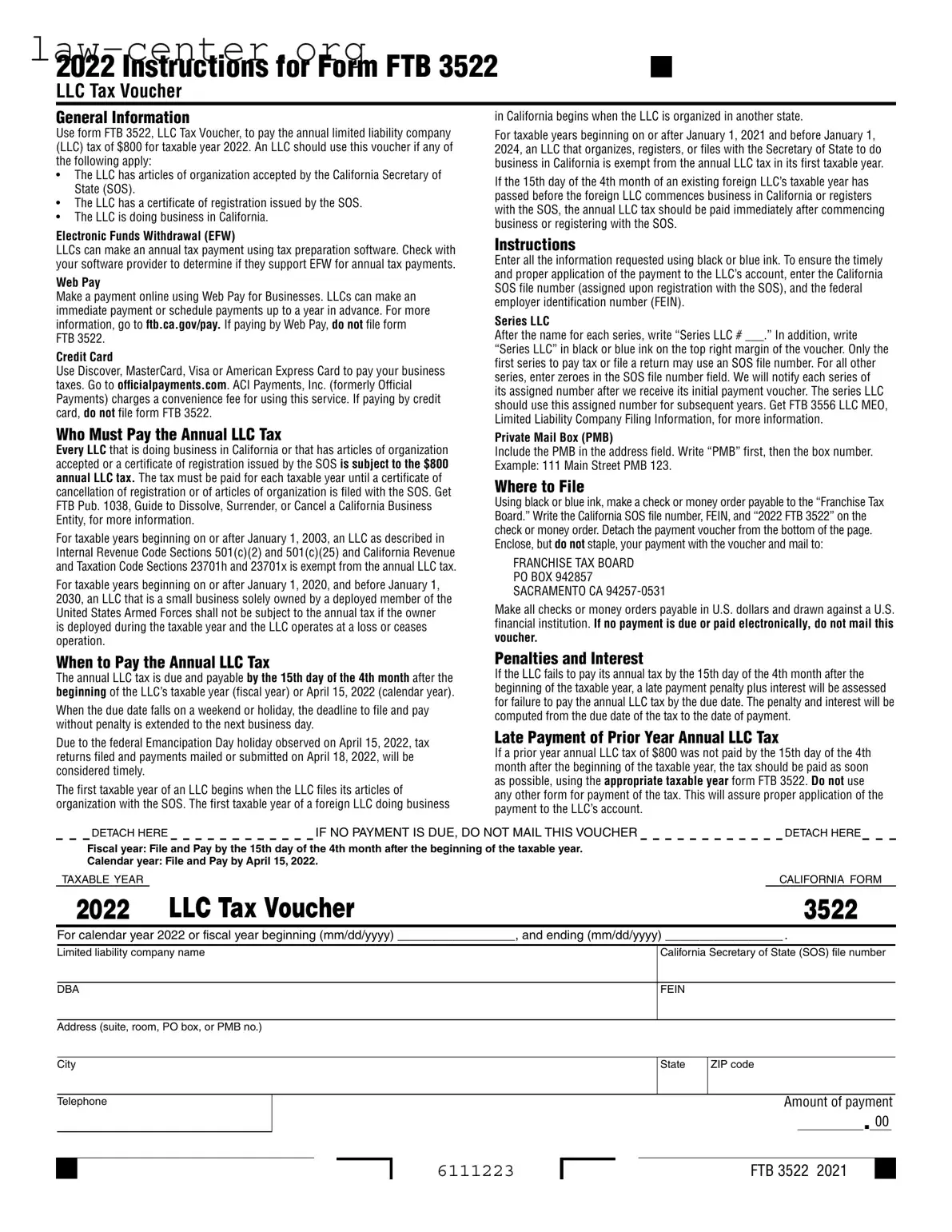Get California 3522 Form
