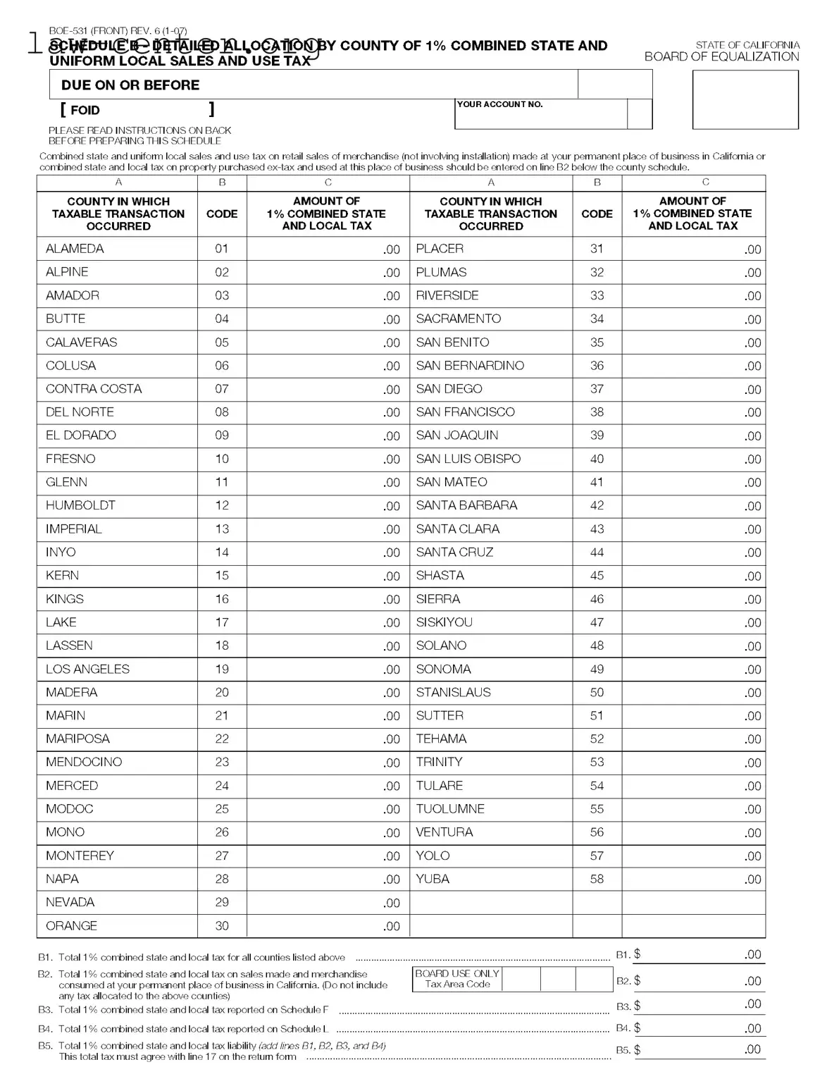 Get California Boe 531 Form