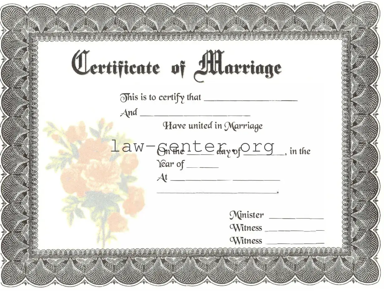 Get Marriage Certificate Form