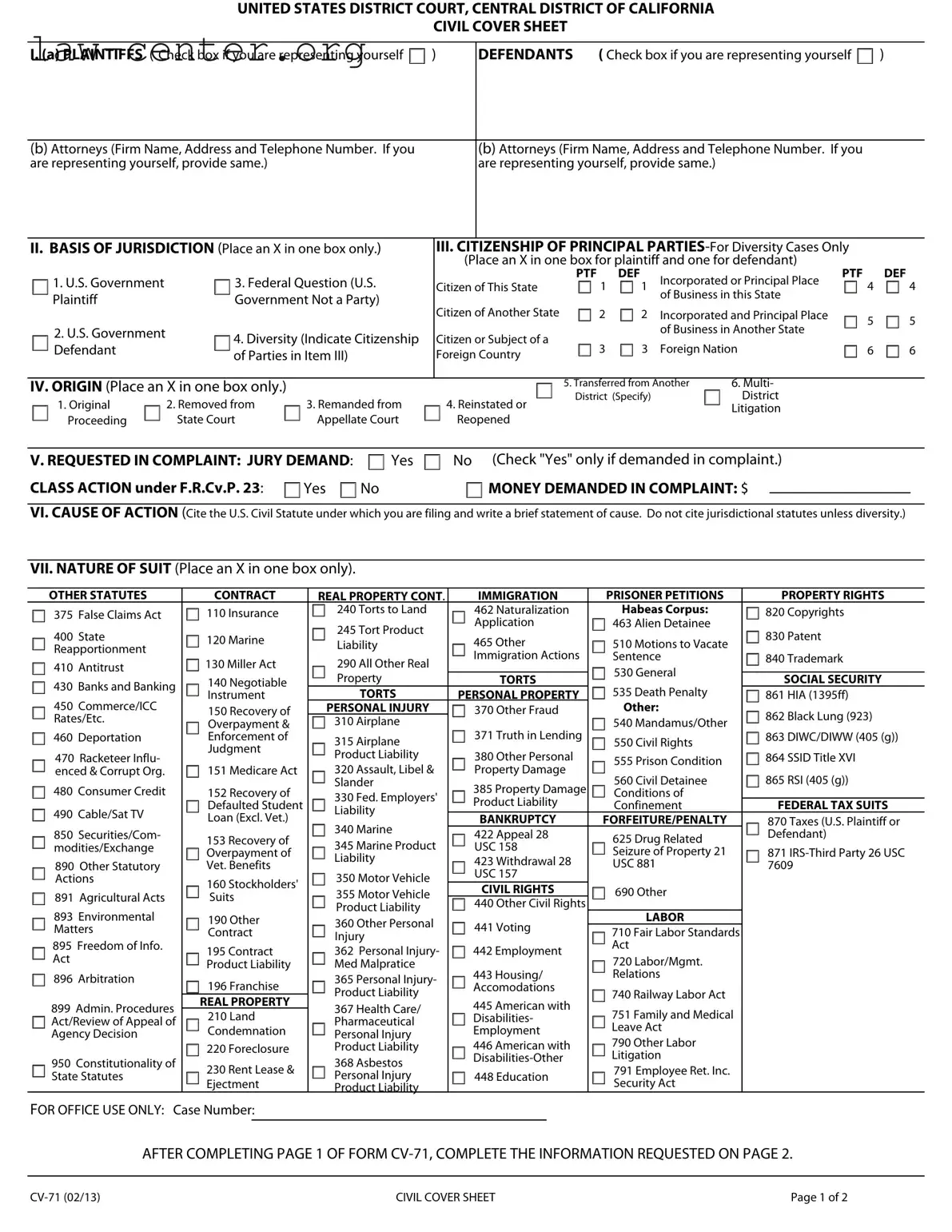 Get California Cv 71 Form