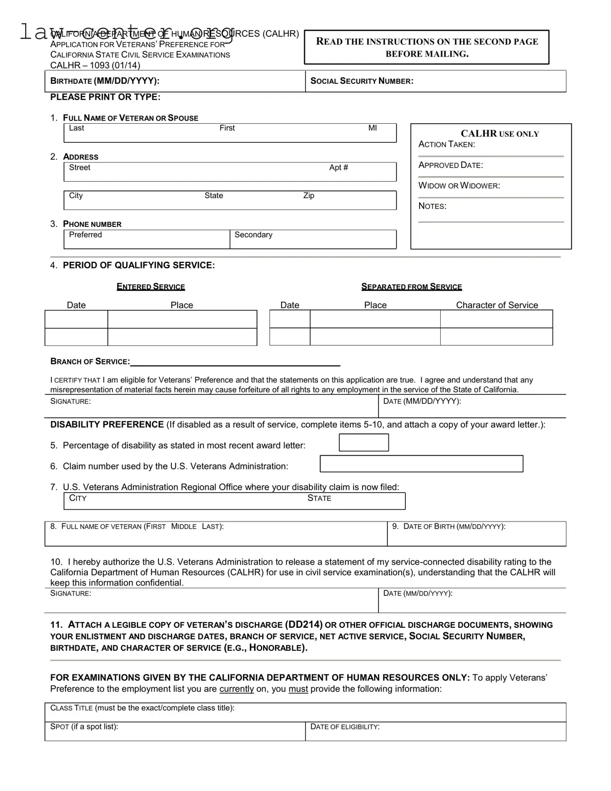 Get California Spb 1093 Form