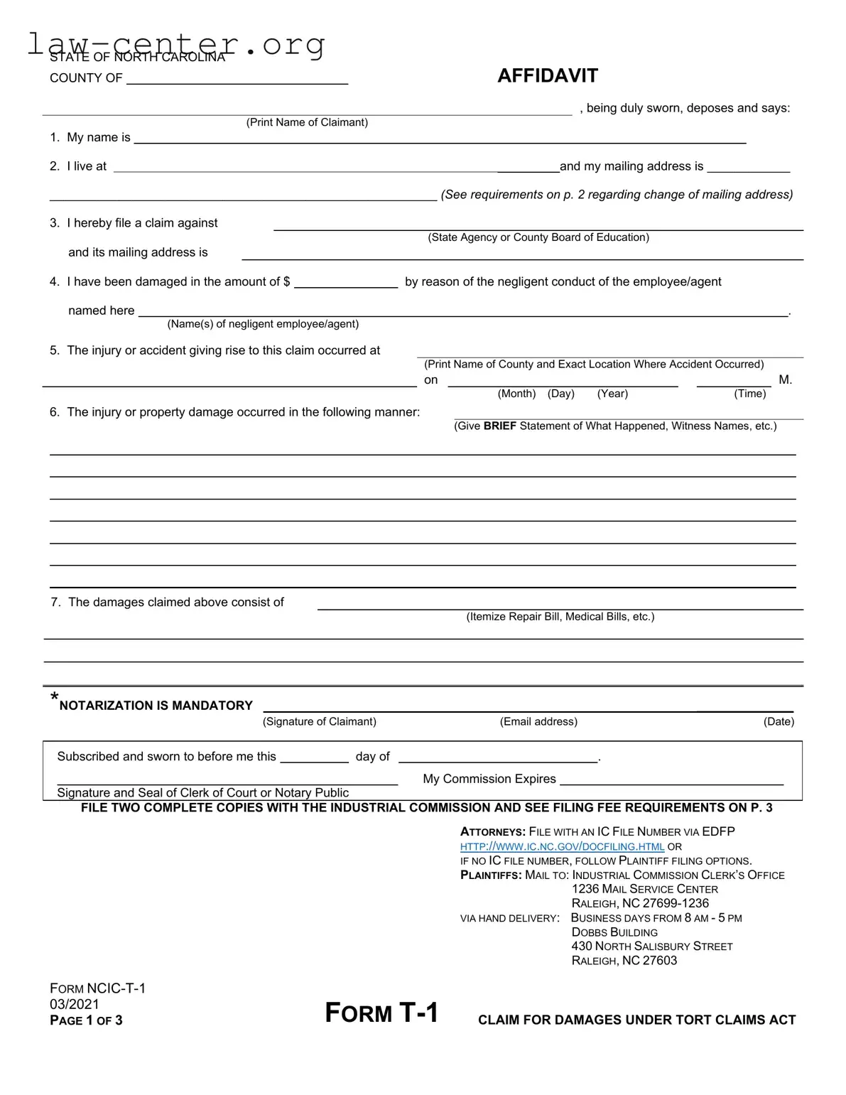 Get Arizona Tort Claim Form