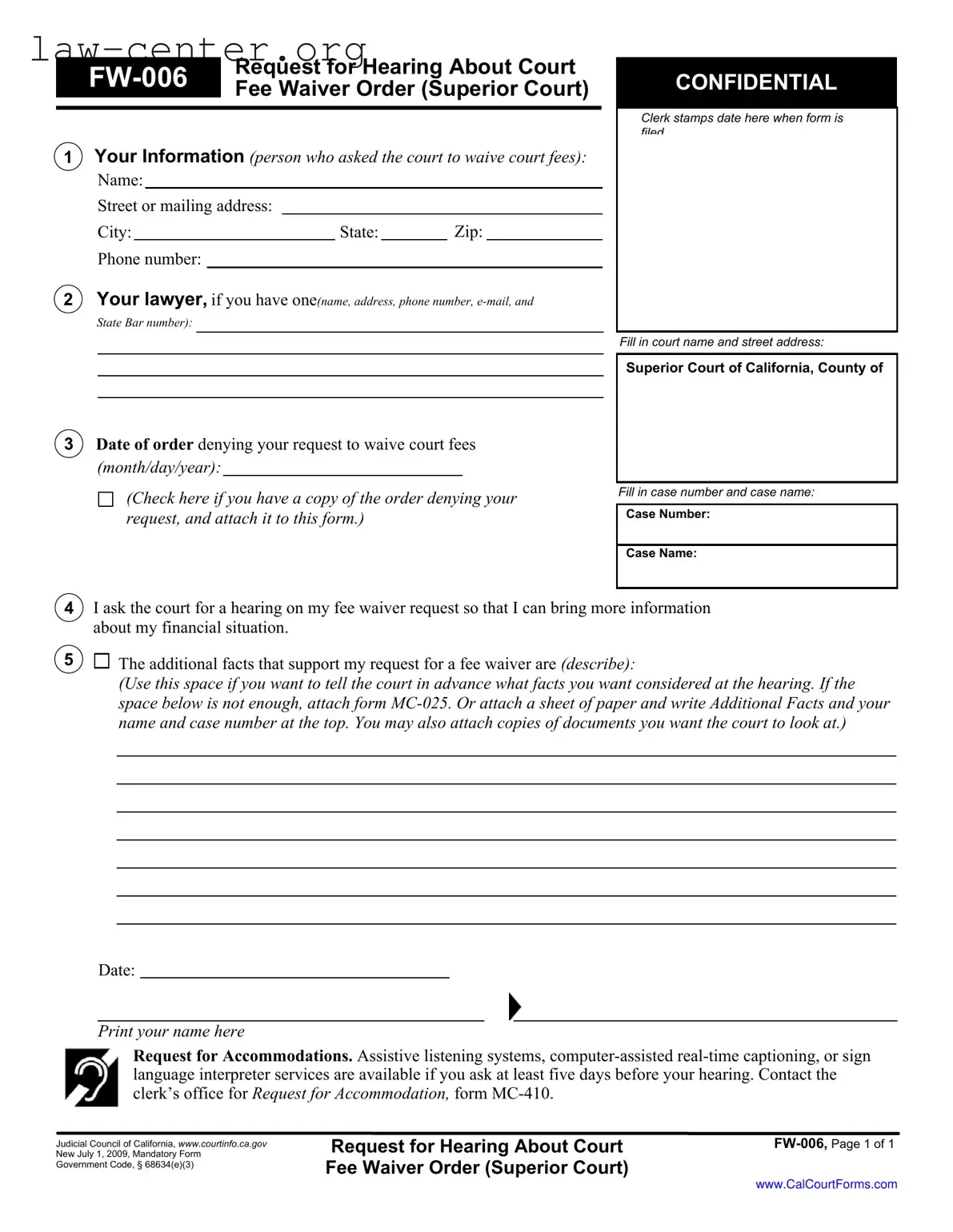 Get California Fw 006 Form