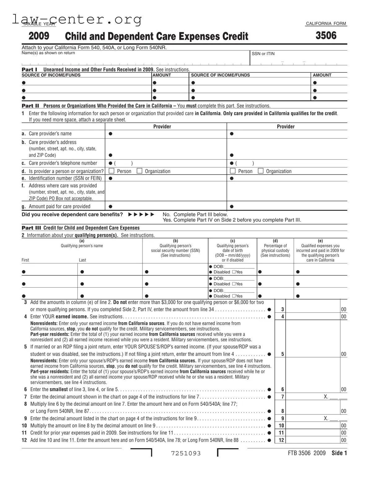 Get California 3506 Form