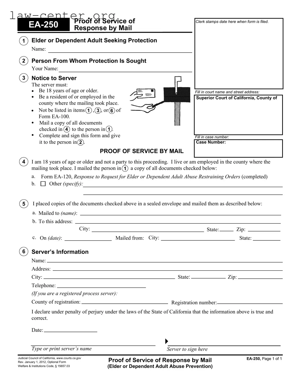 Get California Ea 250 Form