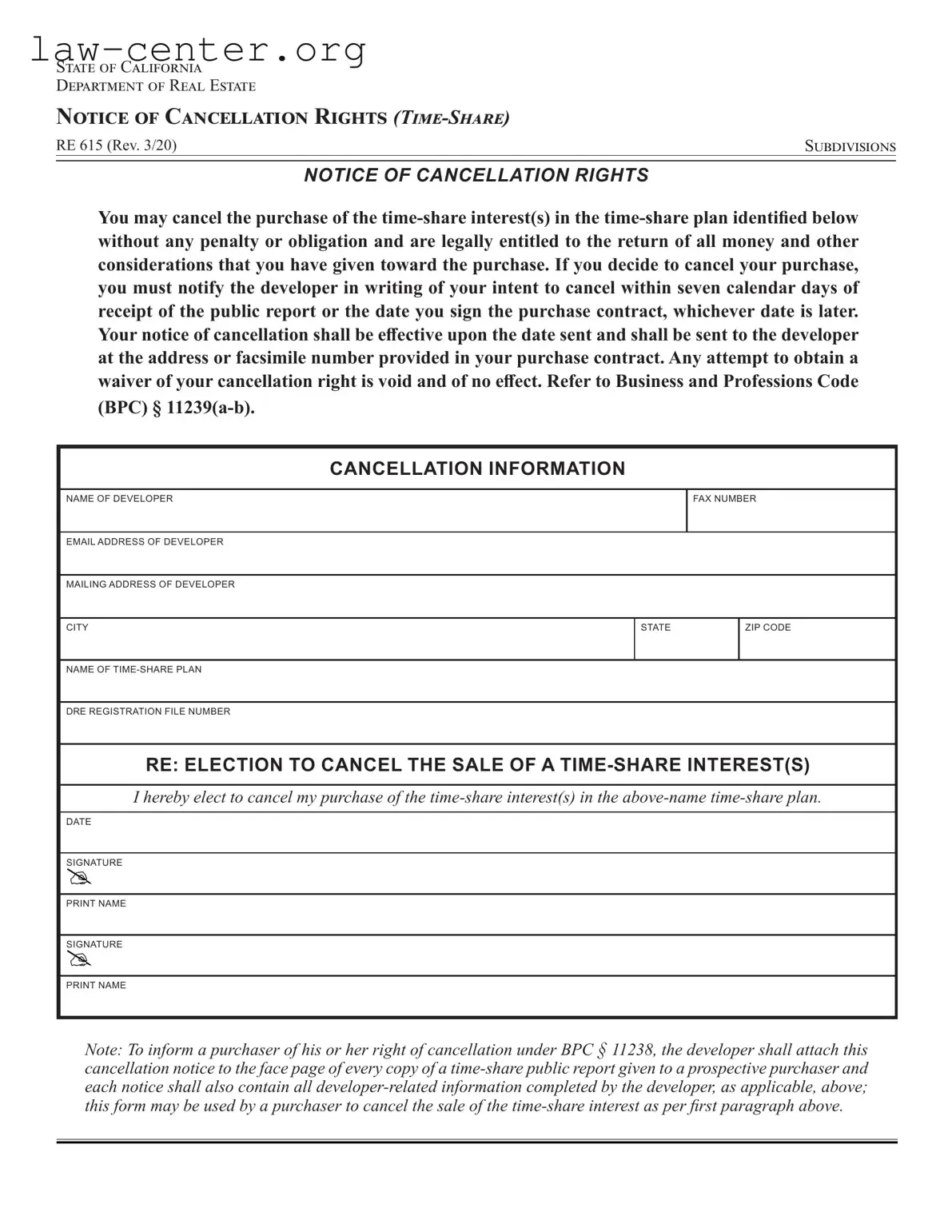 Get California Re 615 Form