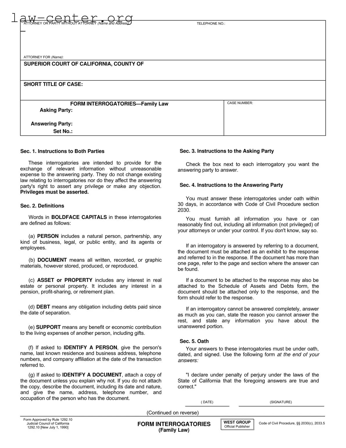 Get California 1292 10 Form