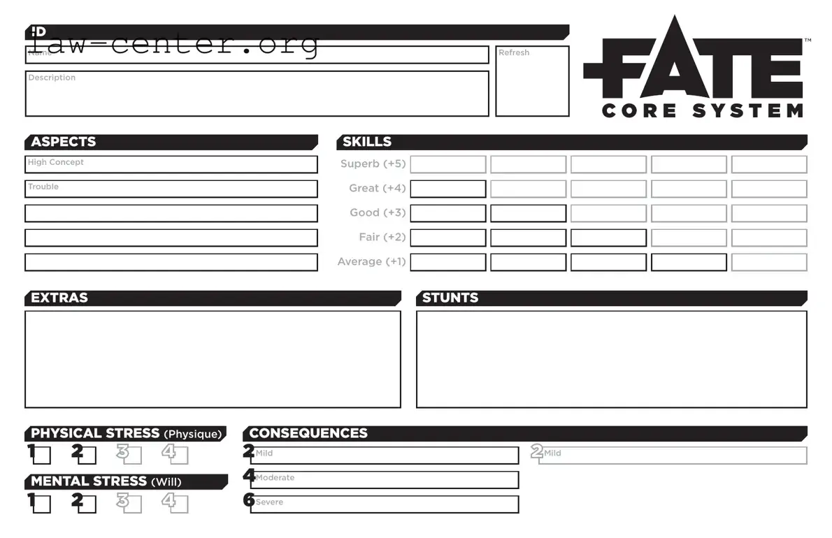 Get Fate Character Sheet Form