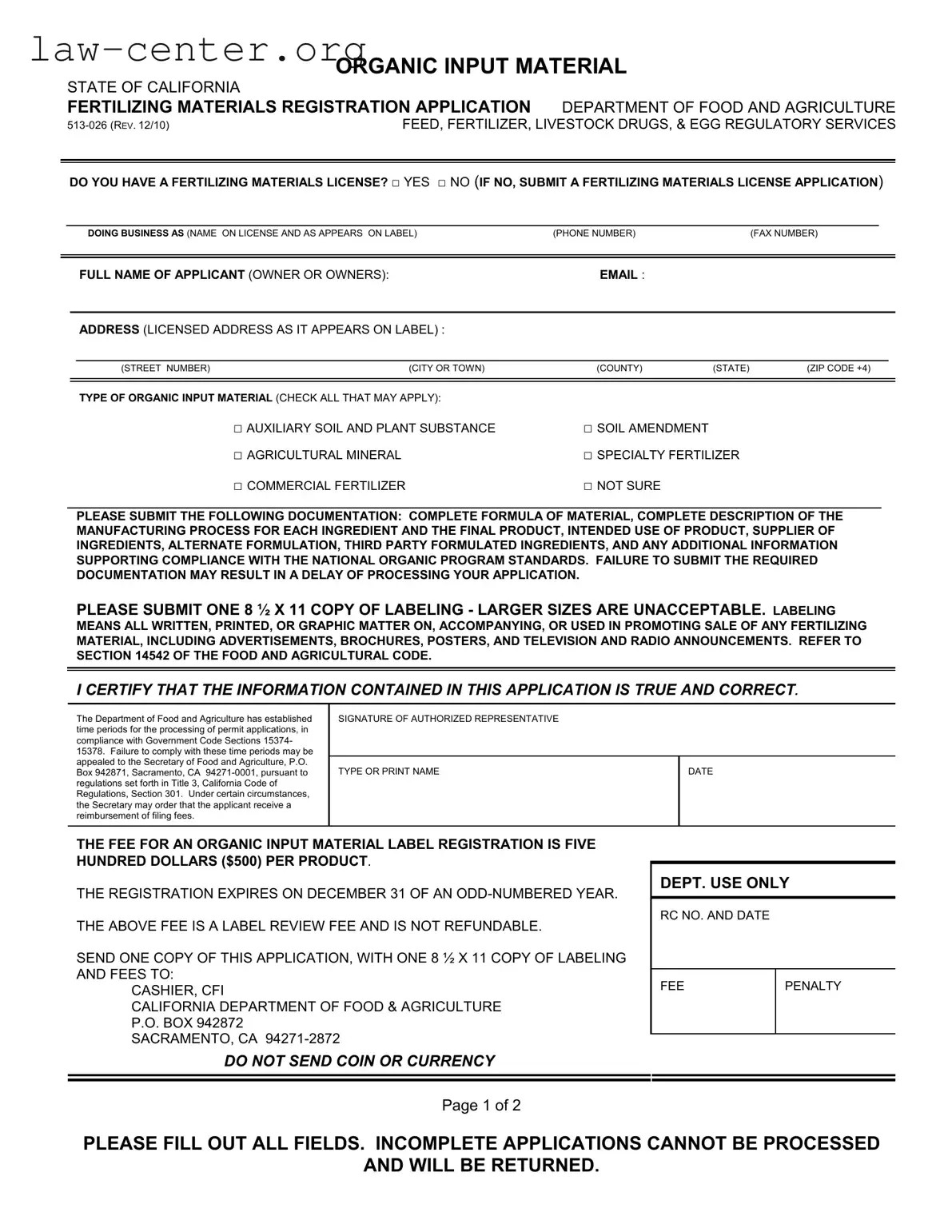 Get California 513 026 Form