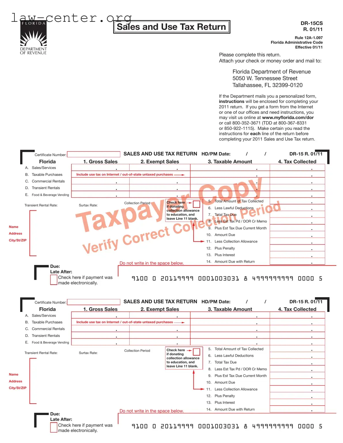 Get Florida Sales Tax Form