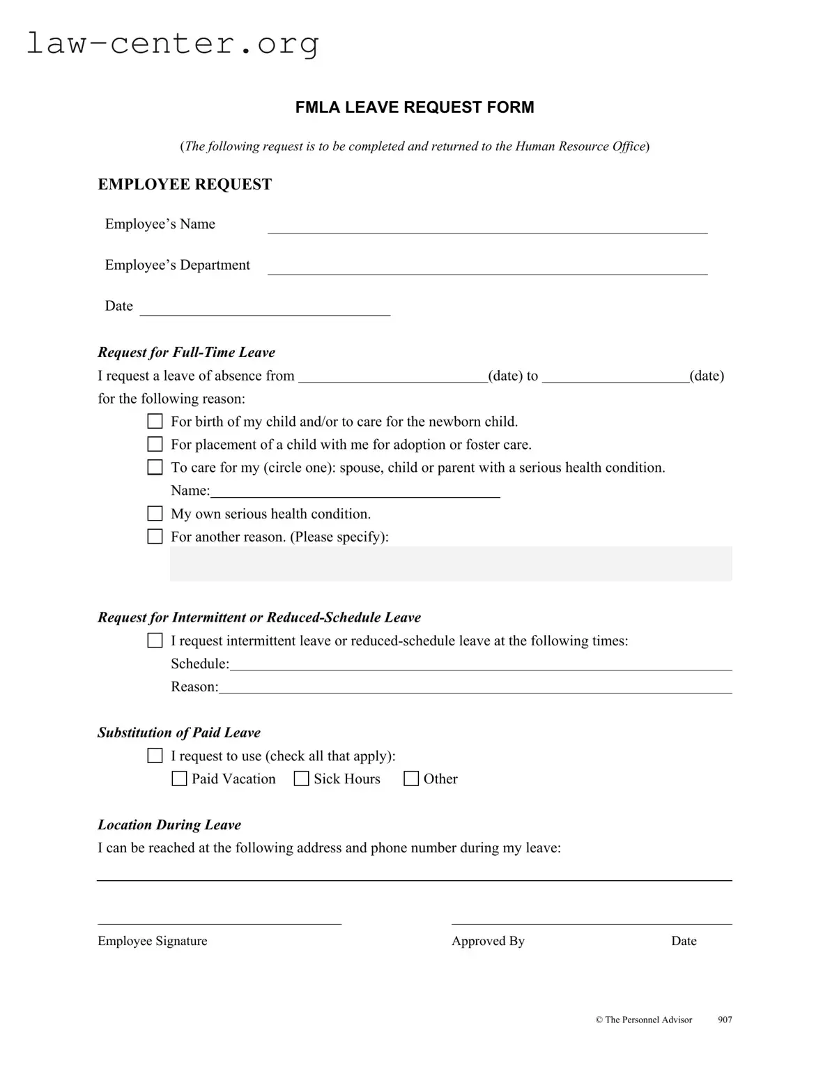 Get Fmla Leave Form
