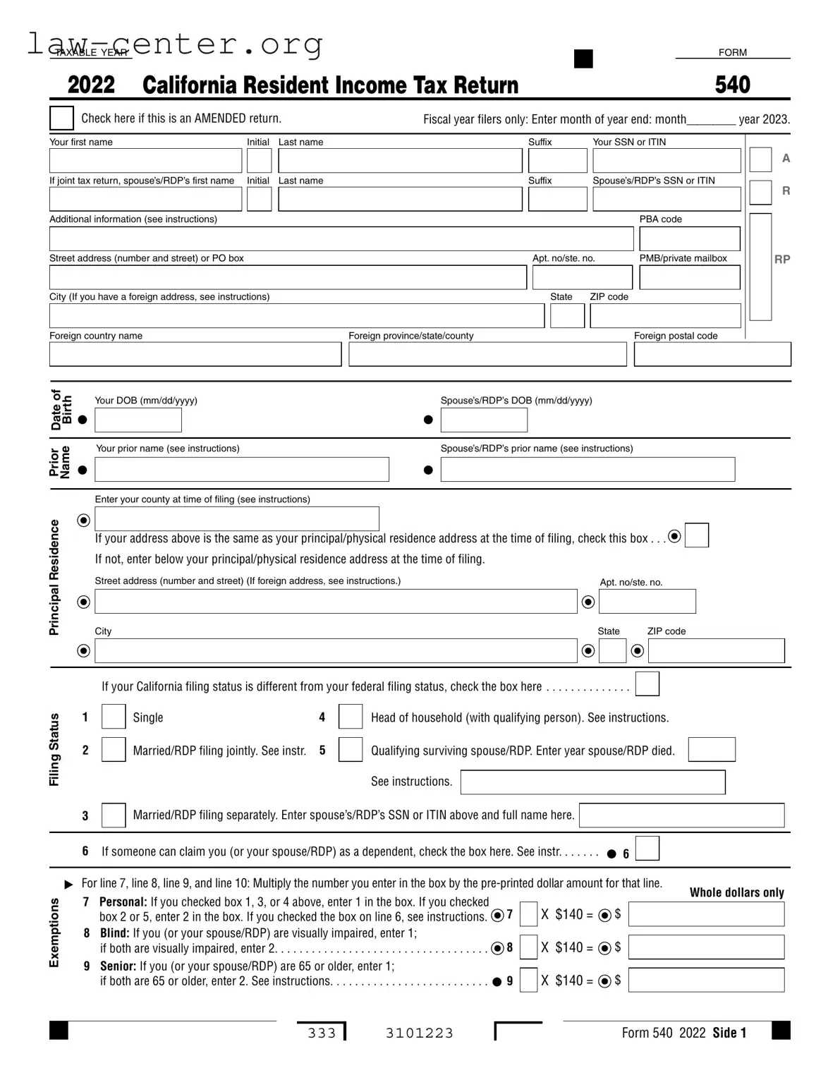 Get California 540 V Form