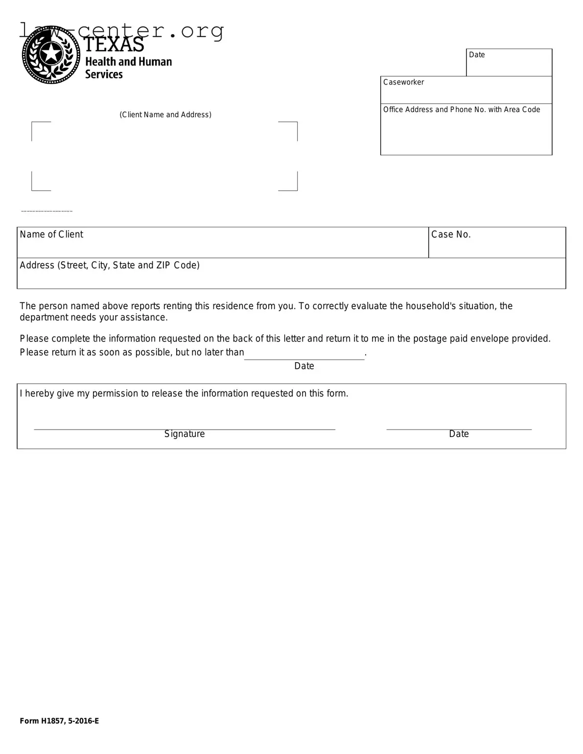Get H1857 Form