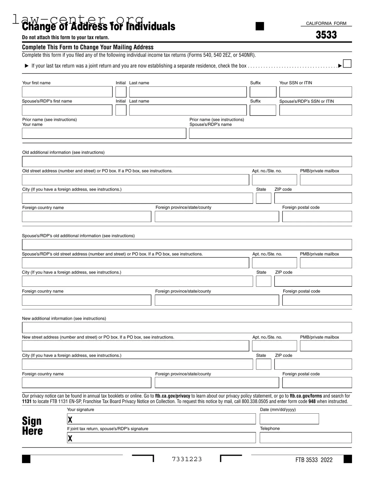 Get California 3533 Form