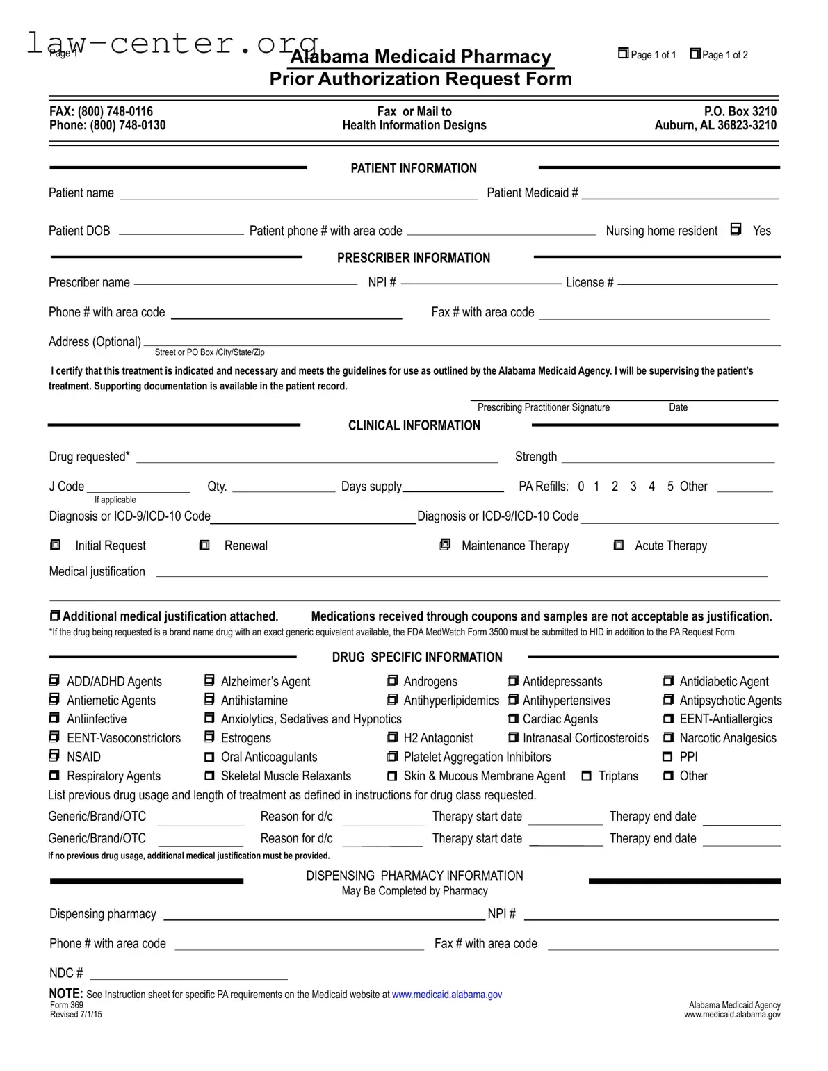 Get Alabama 369 Form