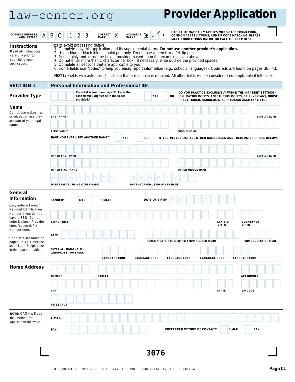 Get Caqh Provider Application Form