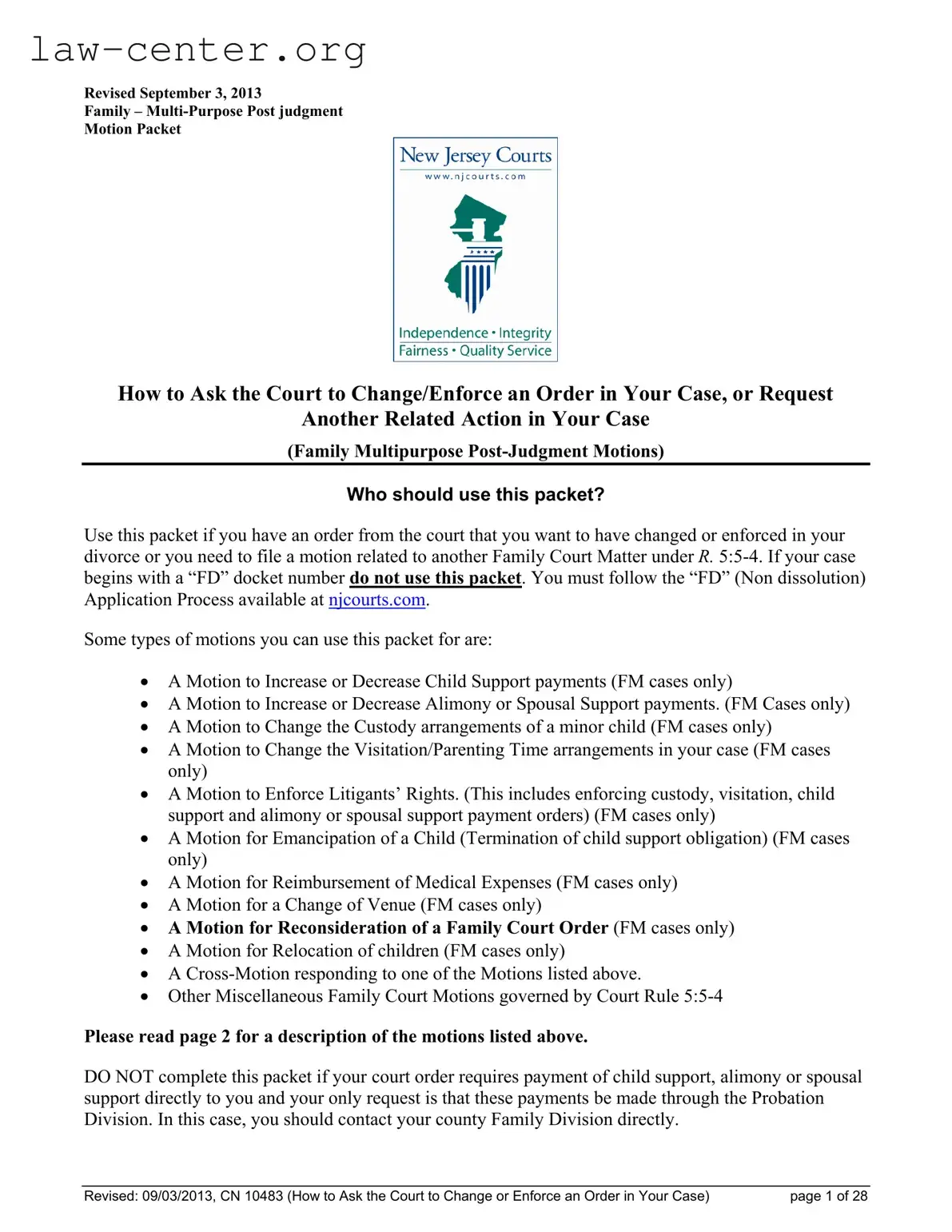 Get Fm Motion Nj Family Court Form