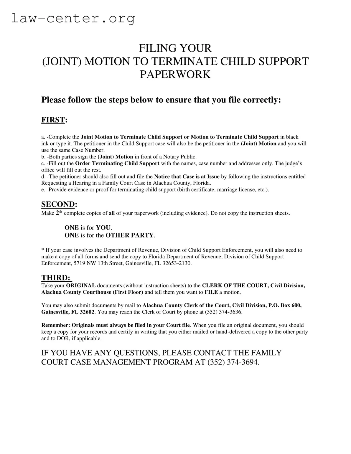 Get Florida Motion Terminate Income Deduction Order Form