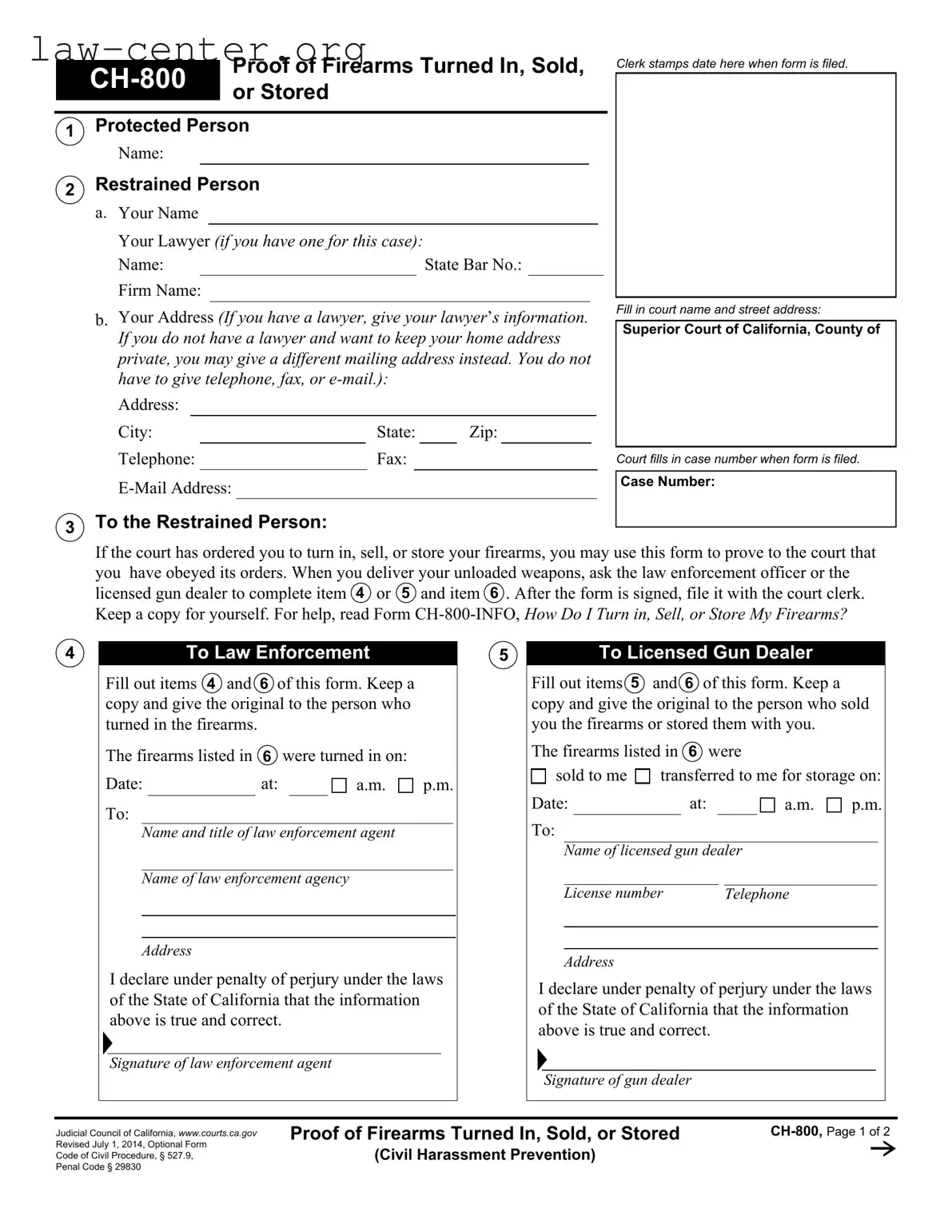 Get California Ch 800 Form
