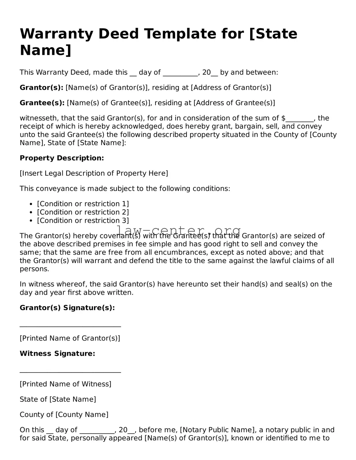 Free Deed Template