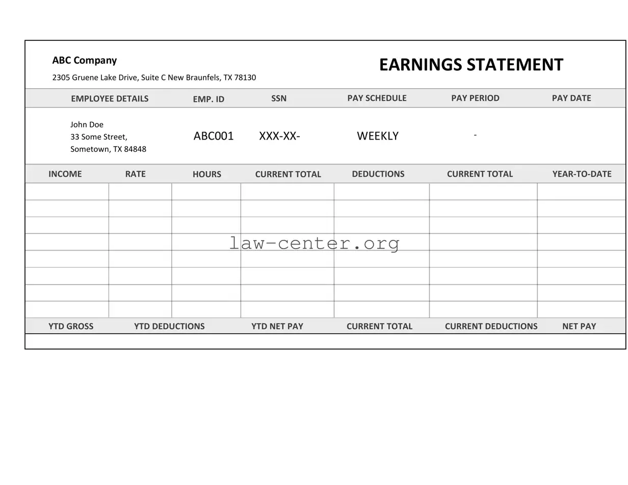 Get Independent Contractor Pay Stub Form