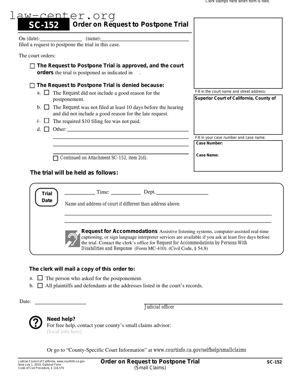 Get California Sc 152 Form