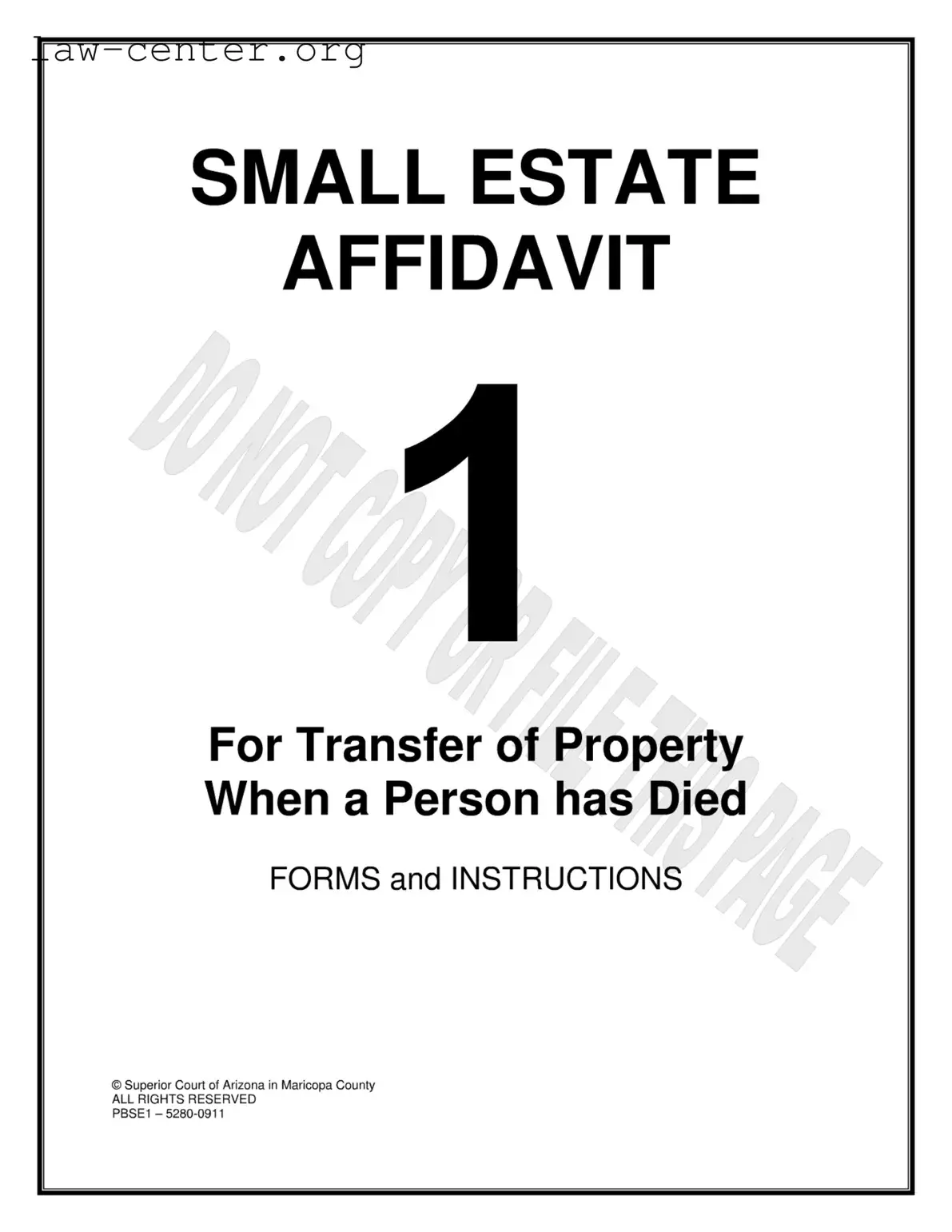 Get Arizona Estate Form