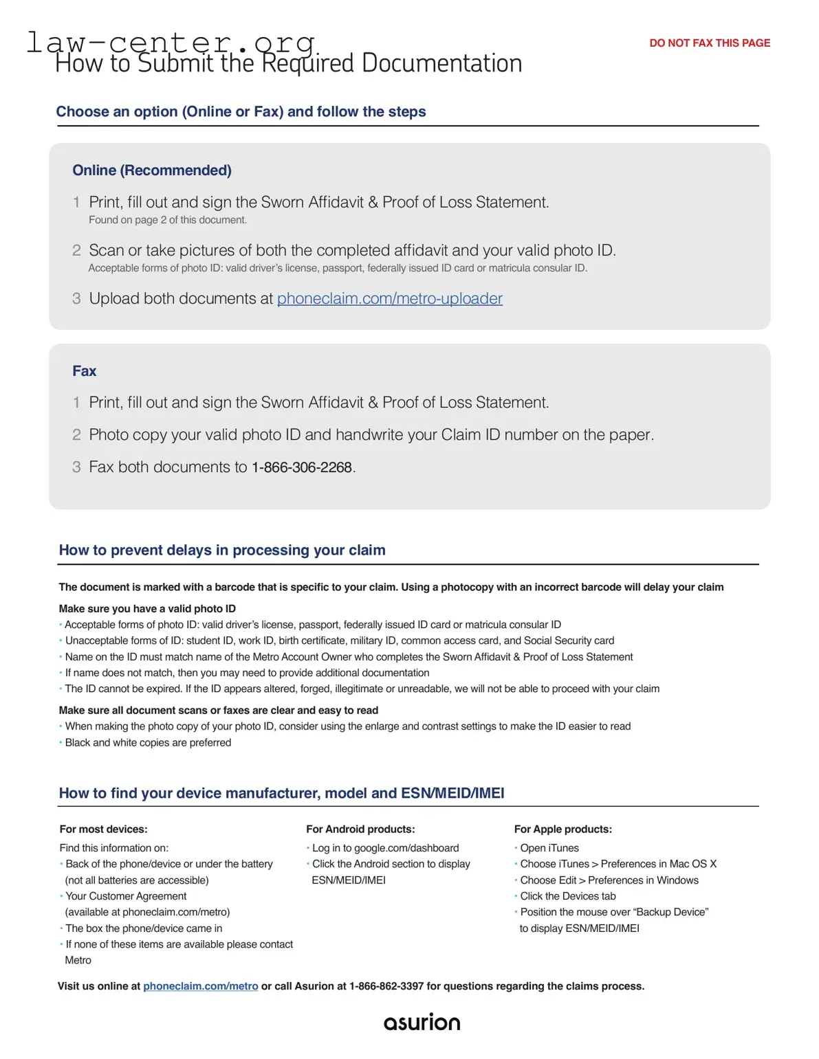 Get Asurion F-017-08 MEN Form