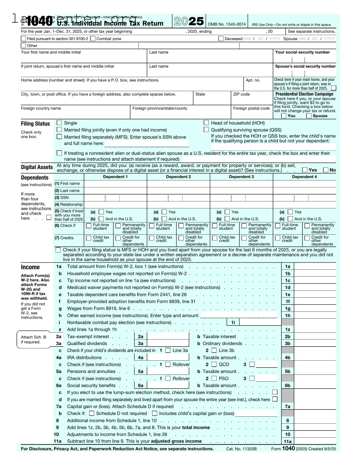 Get IRS 1040 Form