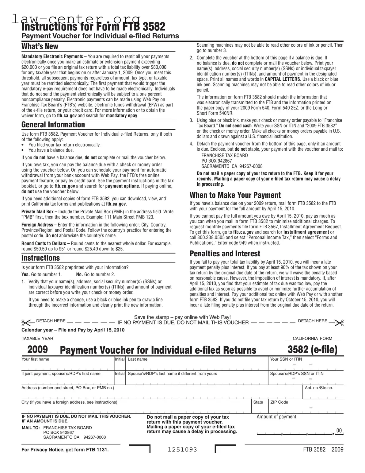 Get California 3582 Form