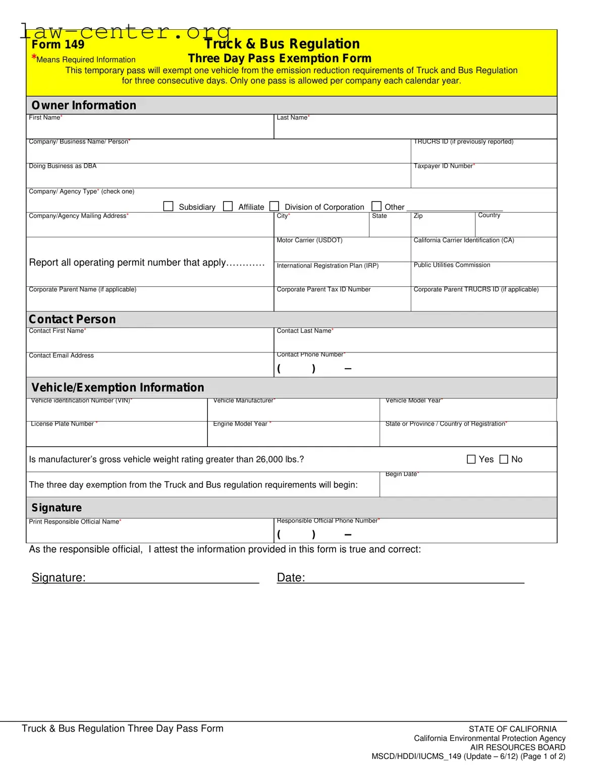 Get California 149 Form