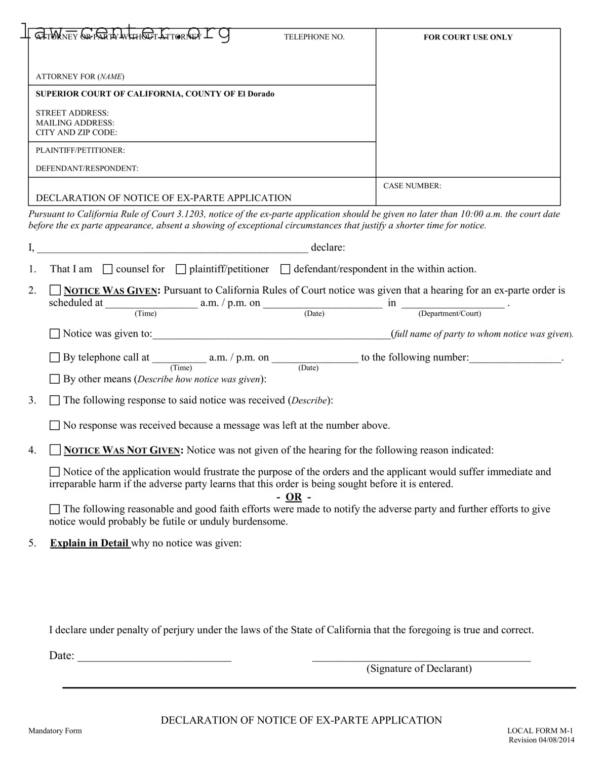 Get California Local M 1 Form