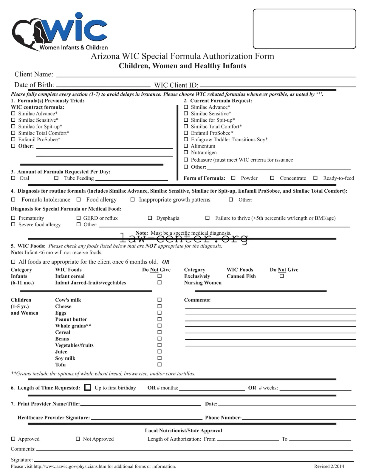 Get Wic Arizona Form